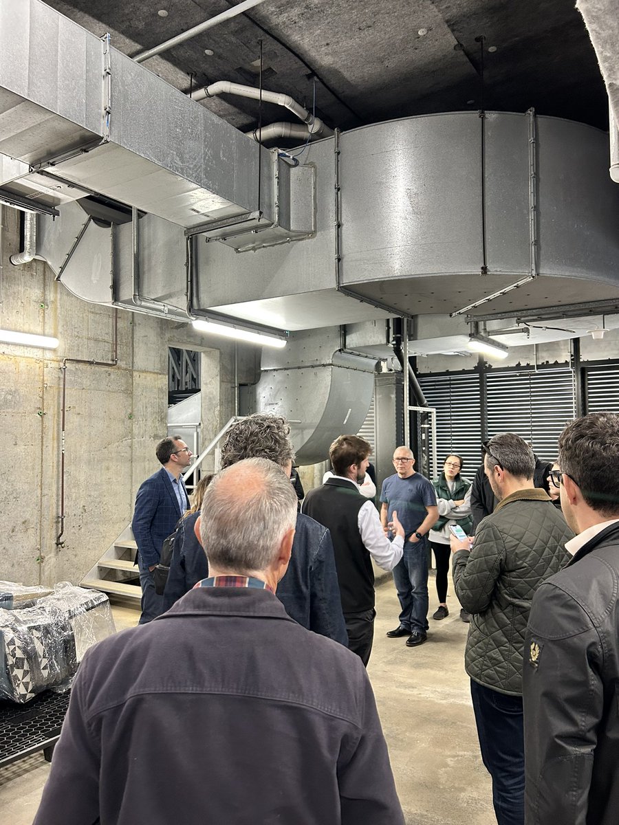 In the plant room of Voco/HIE Hotel. Two hotels are stacked on top of each other. The structural grid changes due to differing room sizes which requires a transfer structure. #ctbuhwalks