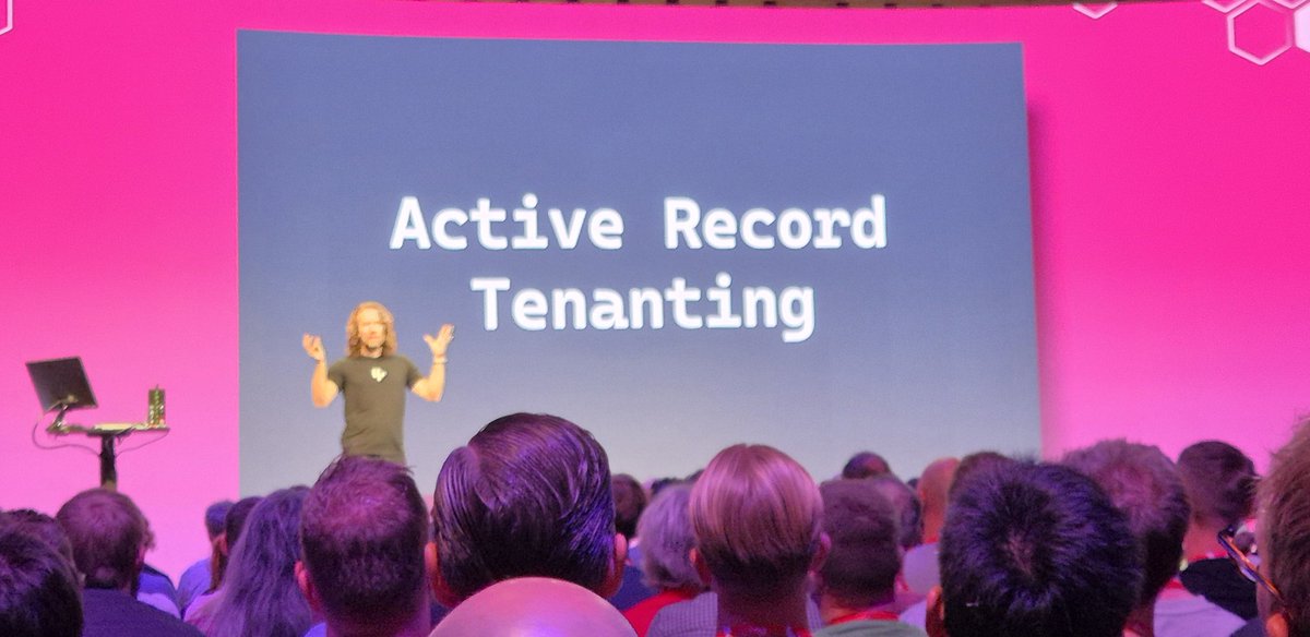 Lots of tools coming for geo-distributed, per-tenant databases. #railsworld