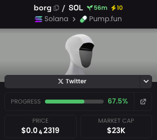 Boosts are activated, lets send $BORG!

LeNmSJsHQRfZnzMuEx4Dvc37reT6bfANYJJsaMzpump