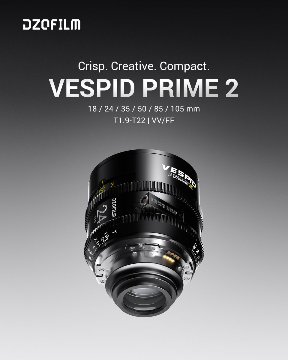 Five Years in the Making - The next generation of Vespid Prime is 𝐇𝐄𝐑𝐄. 🐝🔥

Can you recall the excitement when the first-gen Vespid Prime landed in 2020?
Now, celebrating DZOFILM's 6th anniversary, we present the fully upgraded 𝐕𝐞𝐬𝐩𝐢𝐝 𝐏𝐫𝐢𝐦𝐞 𝟐!