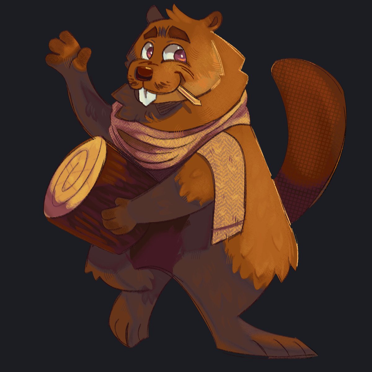 I haven't seen much love be given to any of the NPCs/Enemies of Arcade, so I decided to draw the Beaver as a fun little shading test :-)

#POPGOES