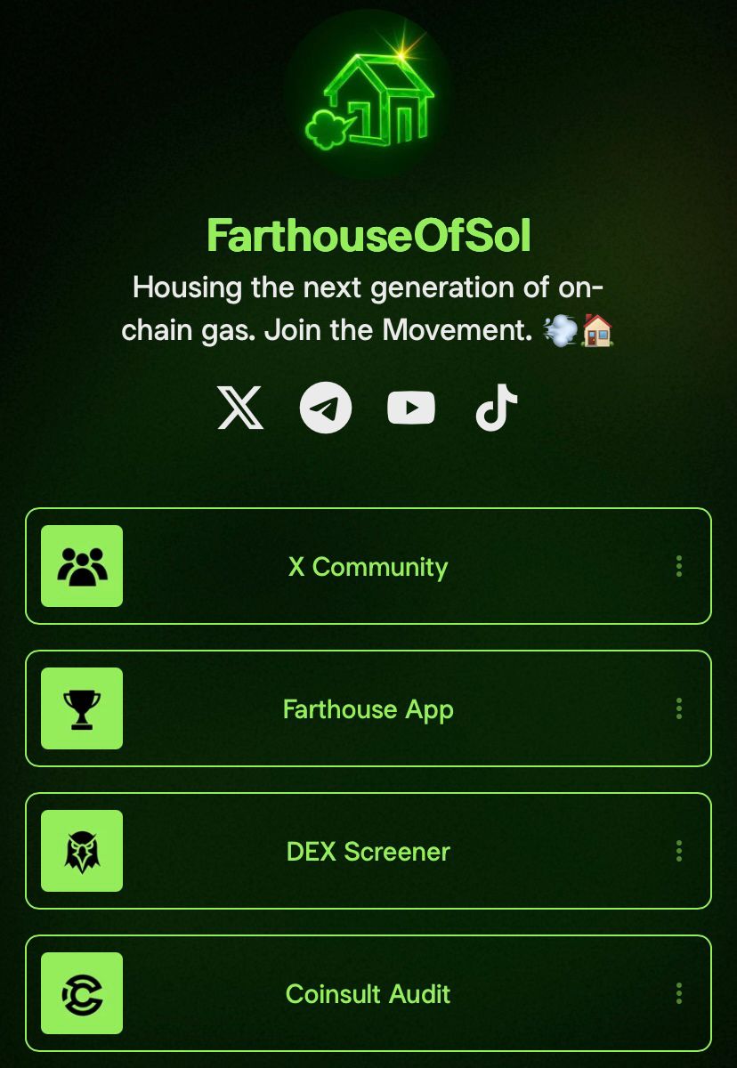 GM everyone ☕️

All official links are now in one place. 
Join the movement : 🔗 linktr.ee/FarthouseOfSol