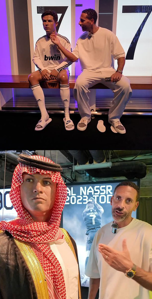 Rio Ferdinand visitó el museo de Cristiano Ronaldo en Hong Kong. 🇭🇰