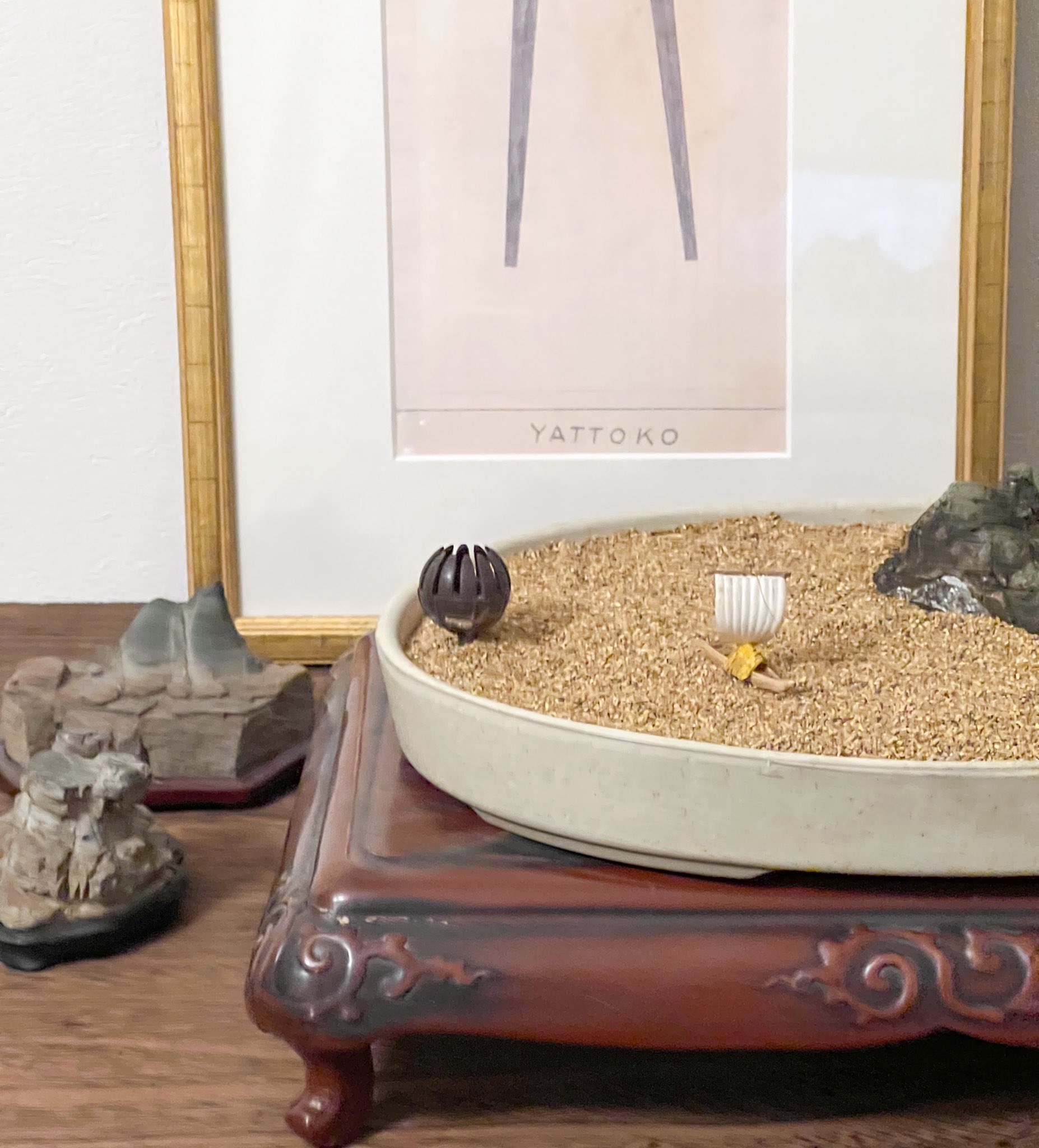 水石、秋田原　紋様石、福禄寿 津軽錦秋田石(Tsugaru Brocade Akita Stone ｜石の販売専門店