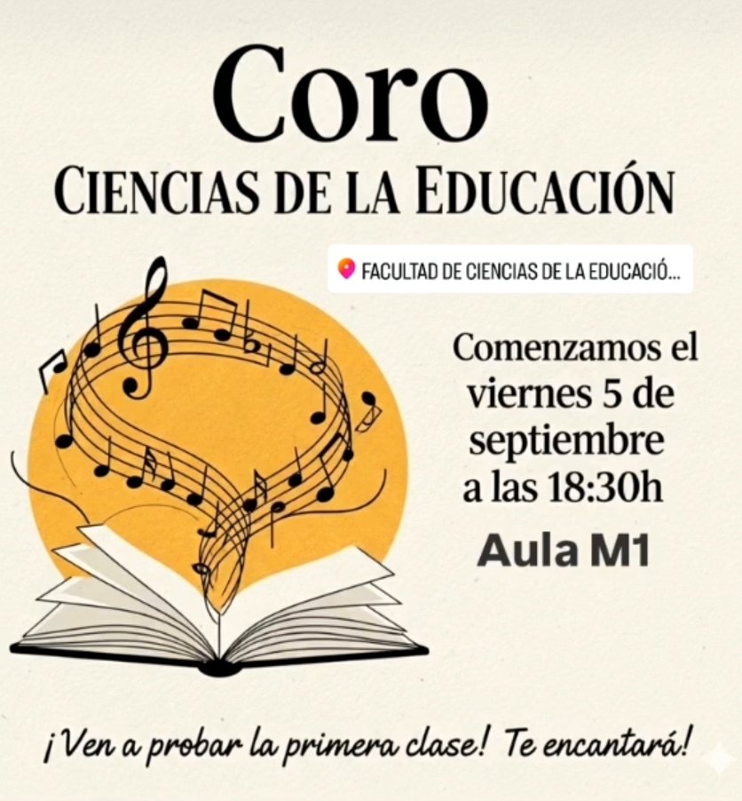 Más convocatorias de audiciones. El próximo 5 de septiembre, en la Facultad de Ciencias de la Educación... ¡Tomen nota!
#Coros #MúsicaCoral #audiciones2025
