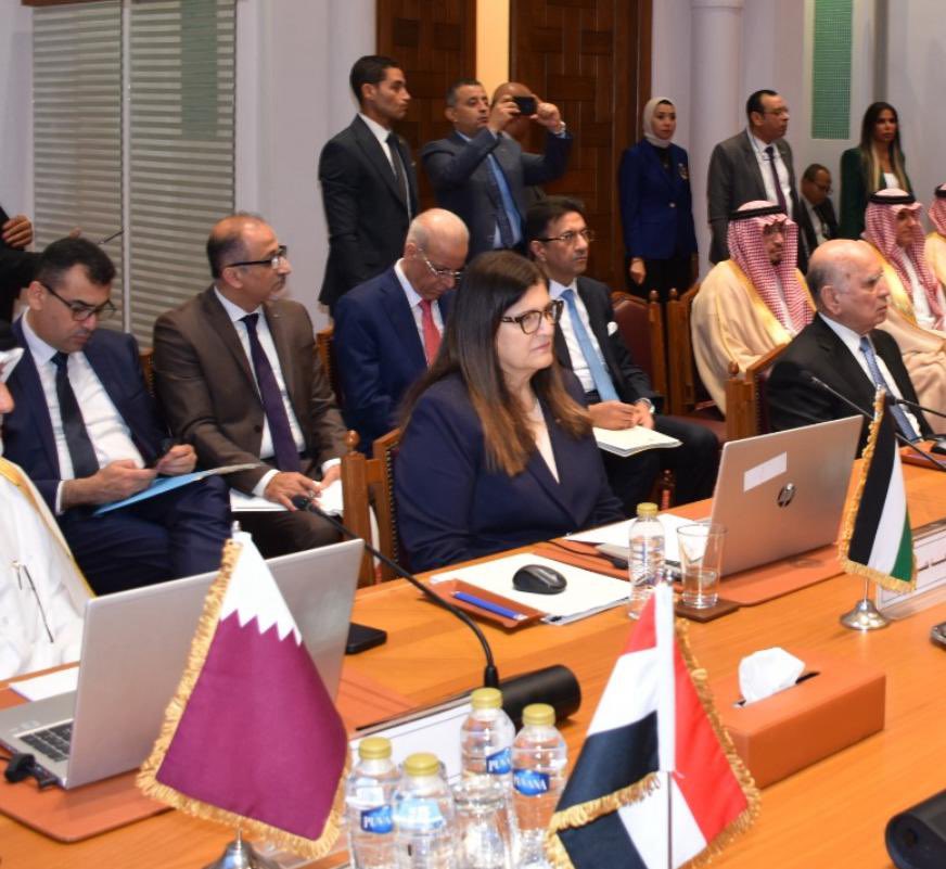 شاركت وزيرة الخارجية والمغتربين د. فارسين اغابكيان شاهين في اجتماع اللجنة الوزارية العربية المكلفة بالتحرك لمواجهة اجراءات الاحتلال في القدس.

والقت الوزيرة كلمة دولة فلسطين حيث تقدمت باسمِ دولةِ فلسطين وشعبِها، بخالصِ الشكرِ والعرفان إلى المملكةِ الأردنيةِ الهاشميةِ الشقيقة،