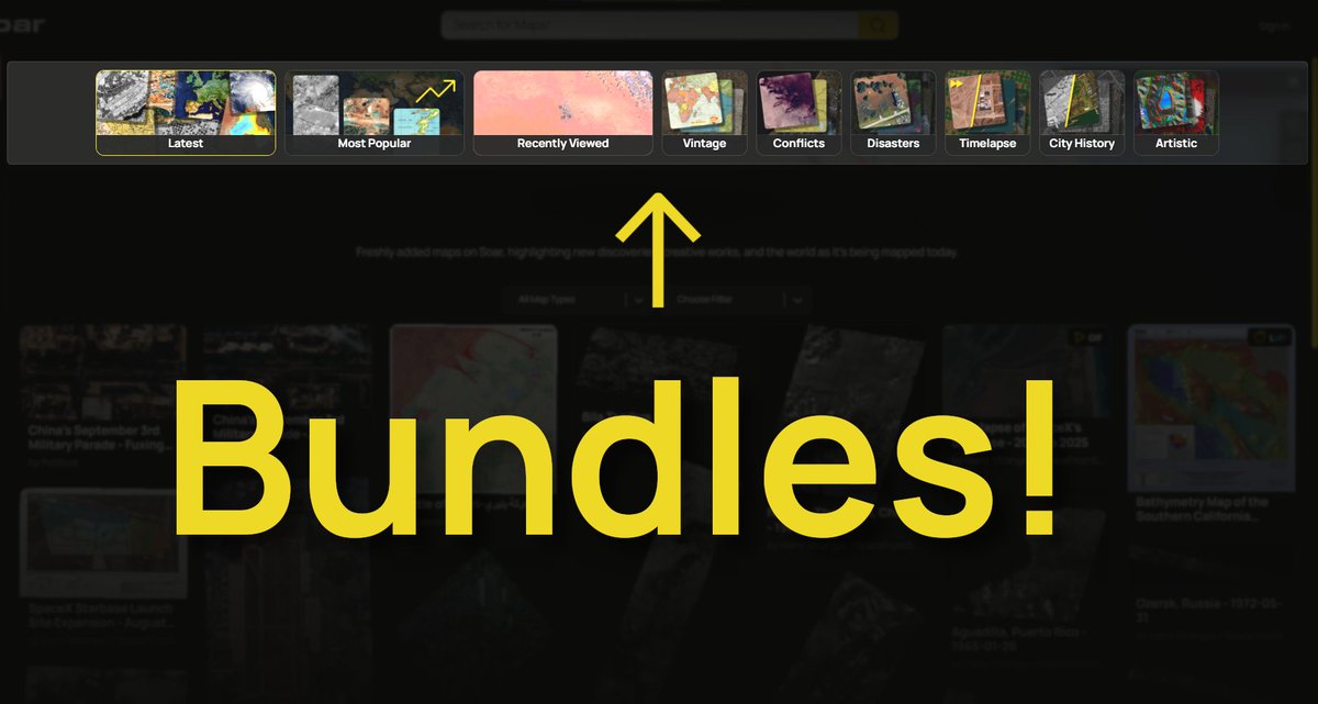 Today we introduced 'Bundles' on our front page, which are curated collections of maps based on a particular topic.

soar.earth/discover?bundl…

Let's explore some of the maps users have uploaded from the "Conflicts" bundle, covering war and conflicts found around the world... 🧵