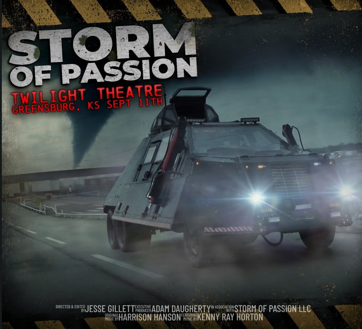 _RyanShepard's tweet image. #TeamTIV meet and greet at 6pm and Storm of Passion Documentary 7pm on September 11th in Greensburg, KS! Vehicle will be at the theatre #kswx #okwx