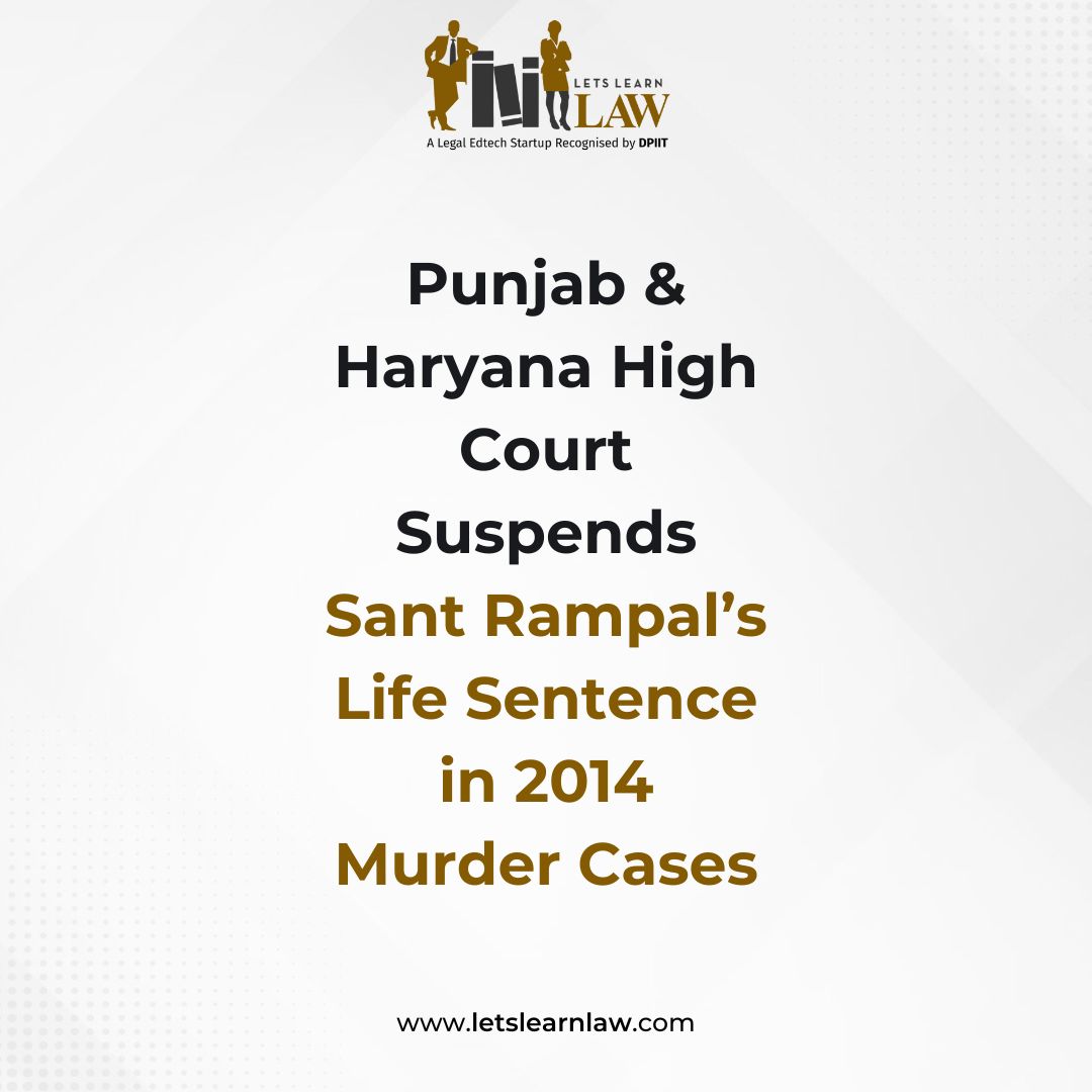 The Punjab and Haryana High Court has suspended self-styled godman Sant Rampal’s life sentences in two 2014 murder cases, citing debatable evidence, his age (74), and over 10 years in jail. He’s barred from congregations, with bail cancellable on violating conditions.