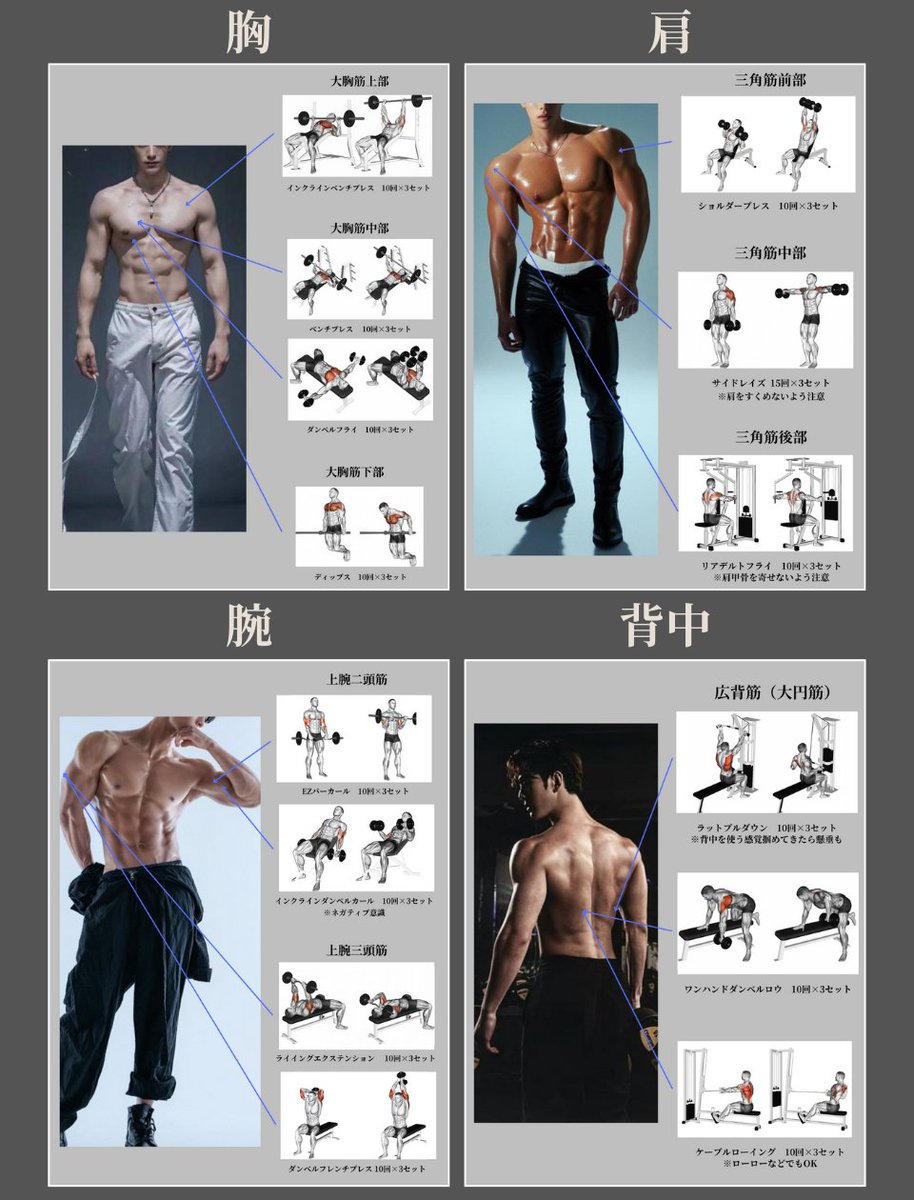 『上半身トレ』は全オスの義務。
垢抜けたいなら最優先で鍛えなさい