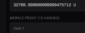 bolt_0x's tweet photo. @union_build We need Answers 😕

This is the Claim contract: 0xC0DEB405dd405Ee54F2Fc24E8E3DB5D417001631

Only few people are claiming currently (check on etherscan)

What interesting is all of them are using a Merkle Proof with 14 hashes while everyone else have a Merkle Proof with 15 hashes. Also those who uses that 15 hashes proof, their TX gets failed with 'UDrop_InvalidProof ()'

here are some proof:
Successful claims with 14 hashes proofs:
- https://t.co/vmgFbTV8ah
- https://t.co/4pl8t1uJs3

Failed with 15 hashes proof:
- https://t.co/KLt1qONKKz

How are those people gets correct proof, when everyone else gets incorrect ones? 

WE NEED ANSWERS