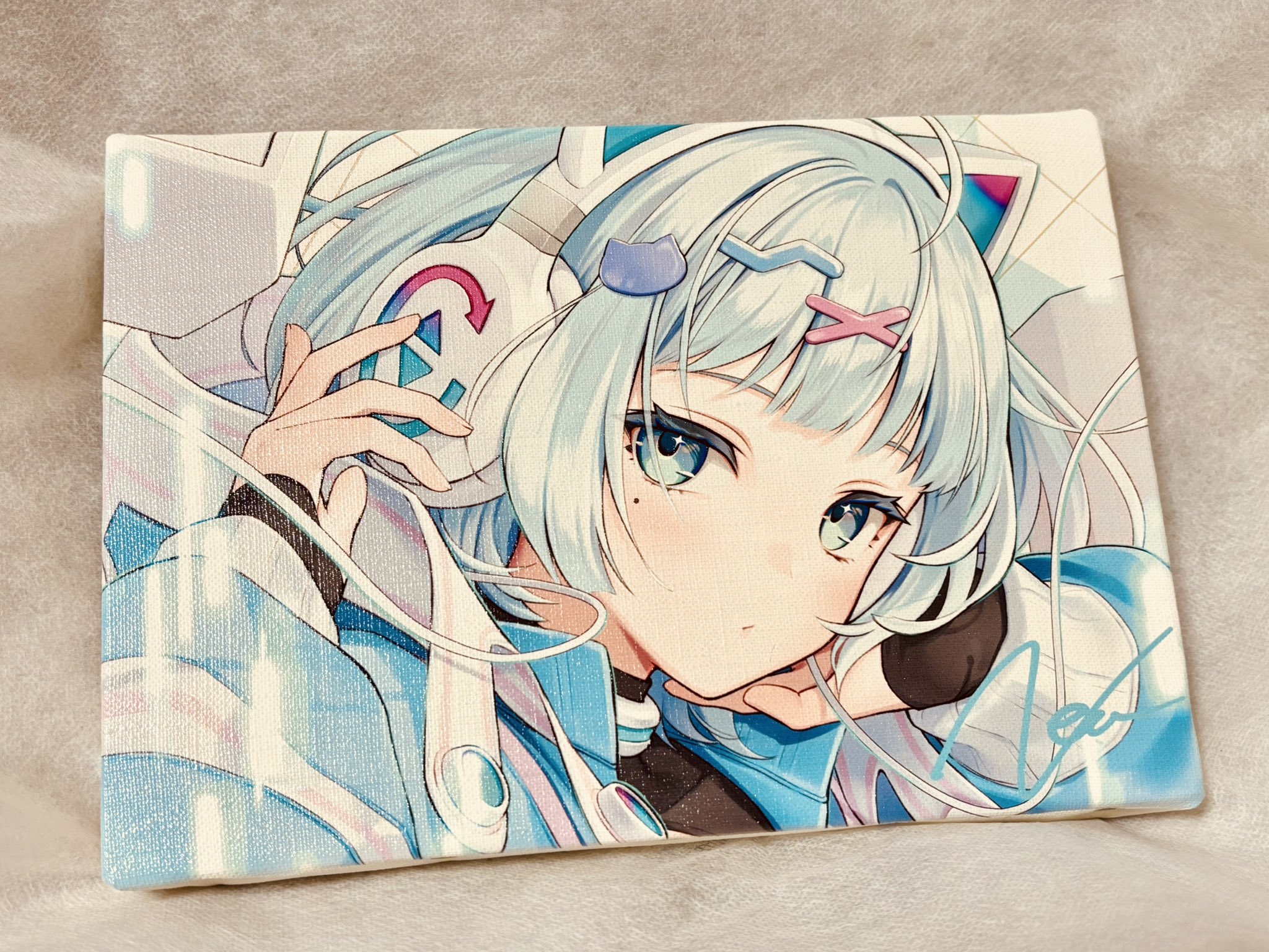きなこ！キャンバスアート 今回は名古屋のthreeconsさんから提供していただいたキャンバス