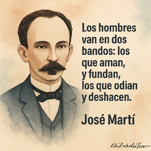 Mi padre me enseñó a fundar y amar, en que bando militar tú?

#JuevesMartiano 
#DeZurdaTeam