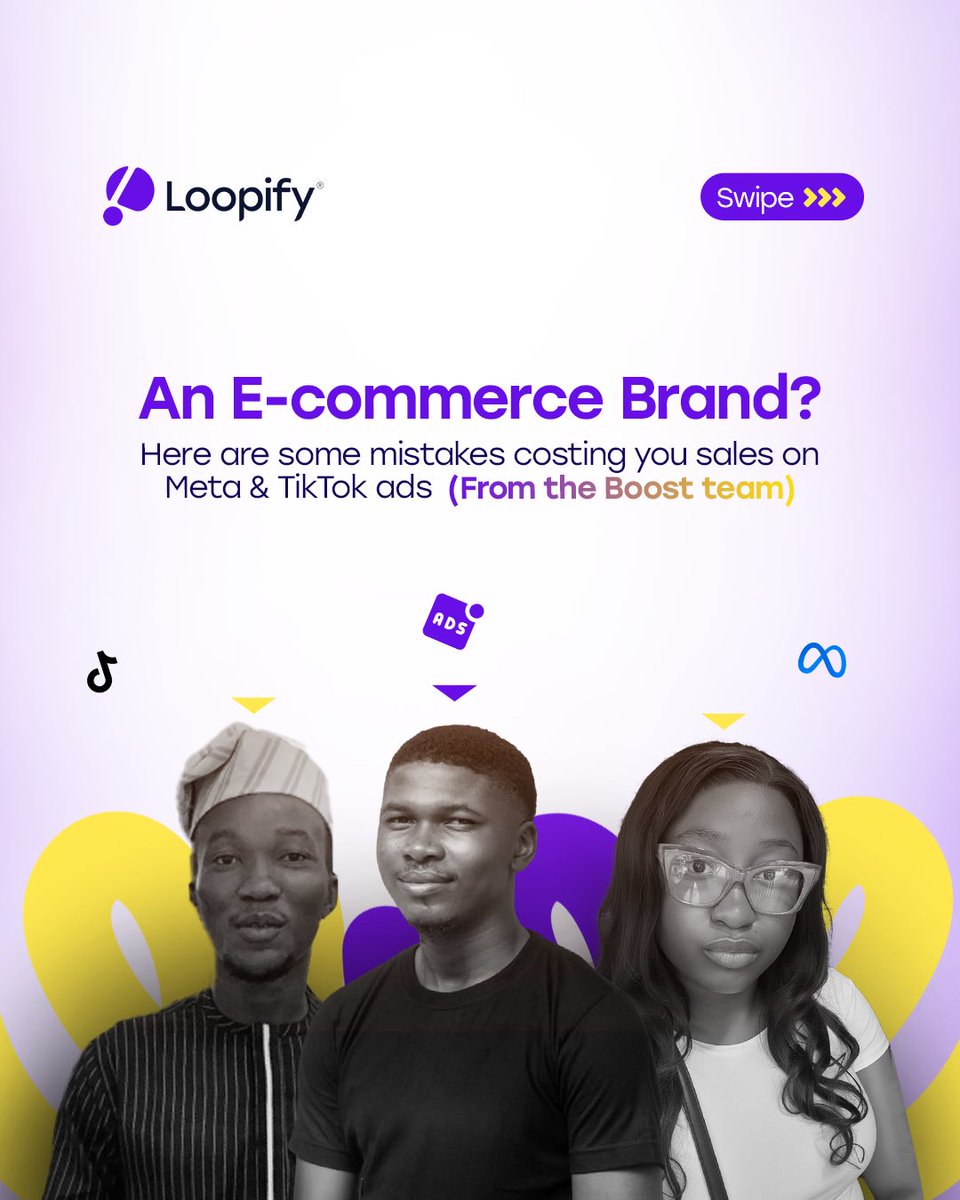 tryloopify's tweet image. E-commerce Brand ? 

Here are some mistakes costing your brand sales ❌

#ads #boostbyloopify #loopify #marketing