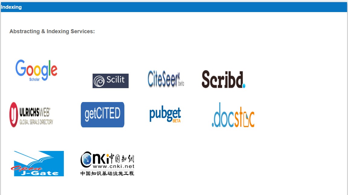 IJAB233791's tweet image. International Journal of Advances in Biology (IJAB)

ISSN : 2394 - 0808

airccse.com/ijab/index.html

Indexing Page Url
airccse.com/ijab/indexing.…

Contact
 ijab@aircconline.com

#indexedjournals #callforpaeprs #articles #publication #biologyjournals