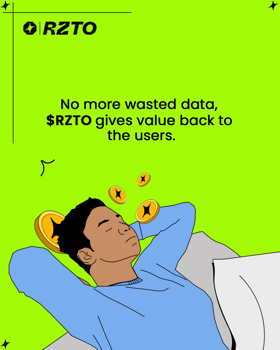 What happens to unused data?

Wasted! 😑

<a href="/rztoio/">RZTO.IO</a> purchases it and gives you $RZTO in return.

No more wasted data, $RZTO gives value back to the users.