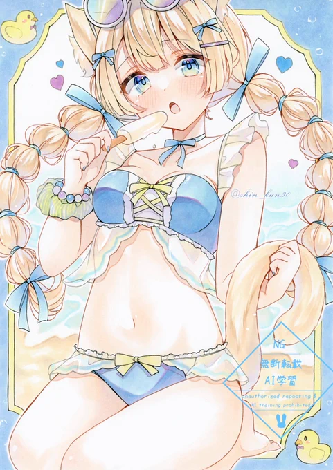 オリジナル猫ちゃん ͗ ͗ #アナログイラスト