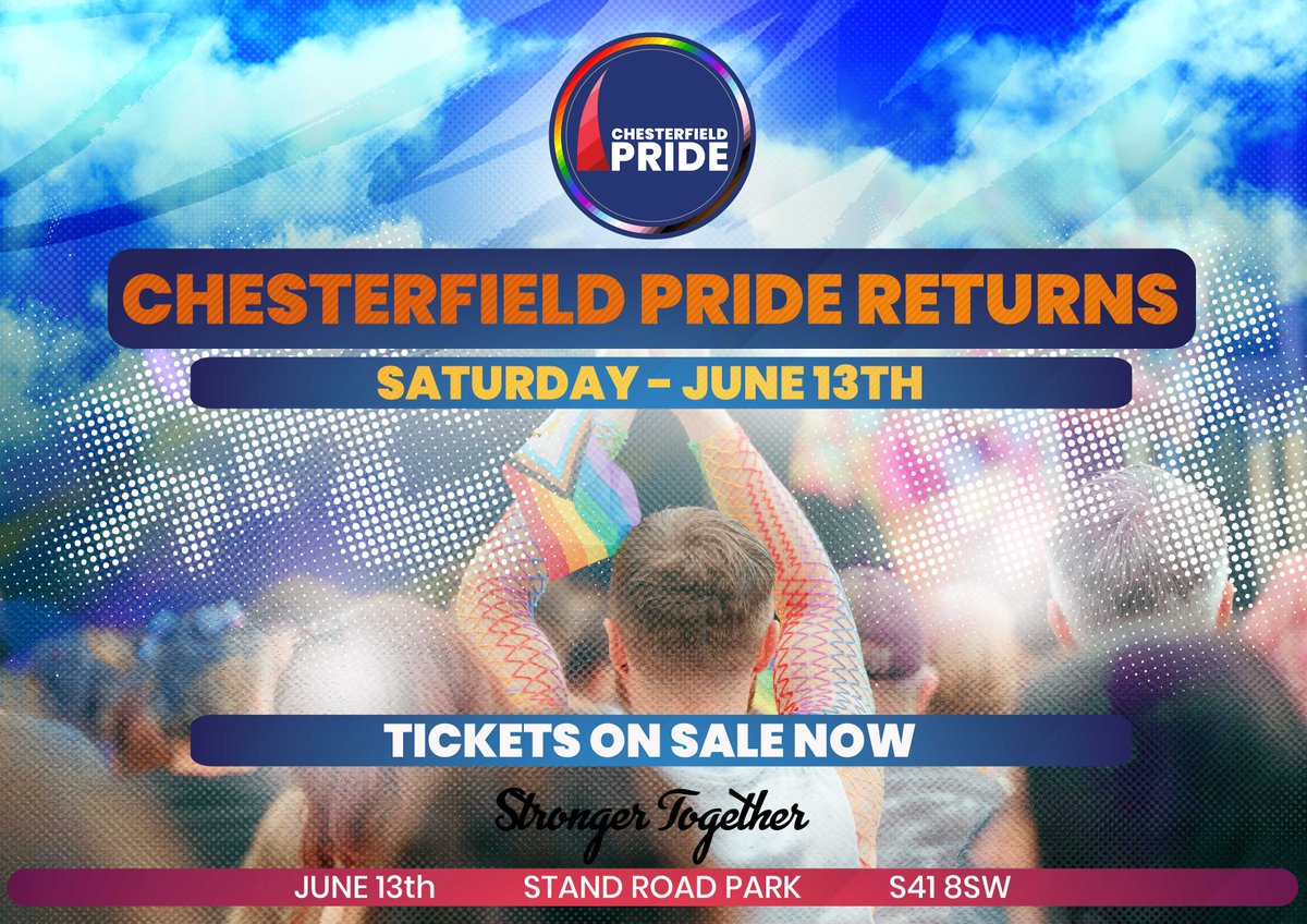 New date, new beginnings!
Join us on Saturday June 13th. 
<a href="/DesChes/">Destination Chesterfield</a> <a href="/chesterfielduk/">Chesterfield</a> <a href="/peakdistrict/">Peak District National Park</a> <a href="/vpdd/">Visit Peak District & Derbyshire</a> <a href="/ChesterfieldFC/">Chesterfield FC</a> <a href="/KranleeL/">KranLee Logistics Limited</a>