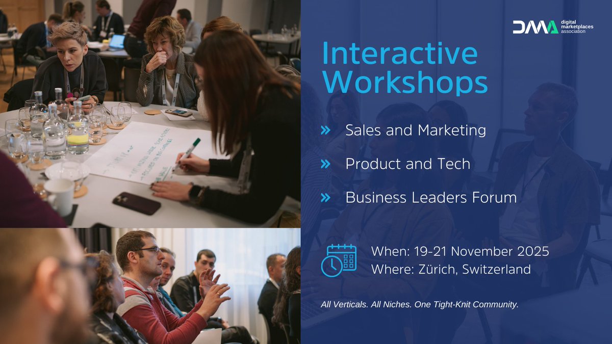 dma_association's tweet image. 🚀 Ready to level up your skills? 🔝 Our workshops offer practical strategies to help you stay ahead in a competitive market.

Mark your calendars and see you there!
👉 digitalmarketplaces.com/register

#digitalmarketplaces #DMAconference #sharingbestpractices #leadership #workshops