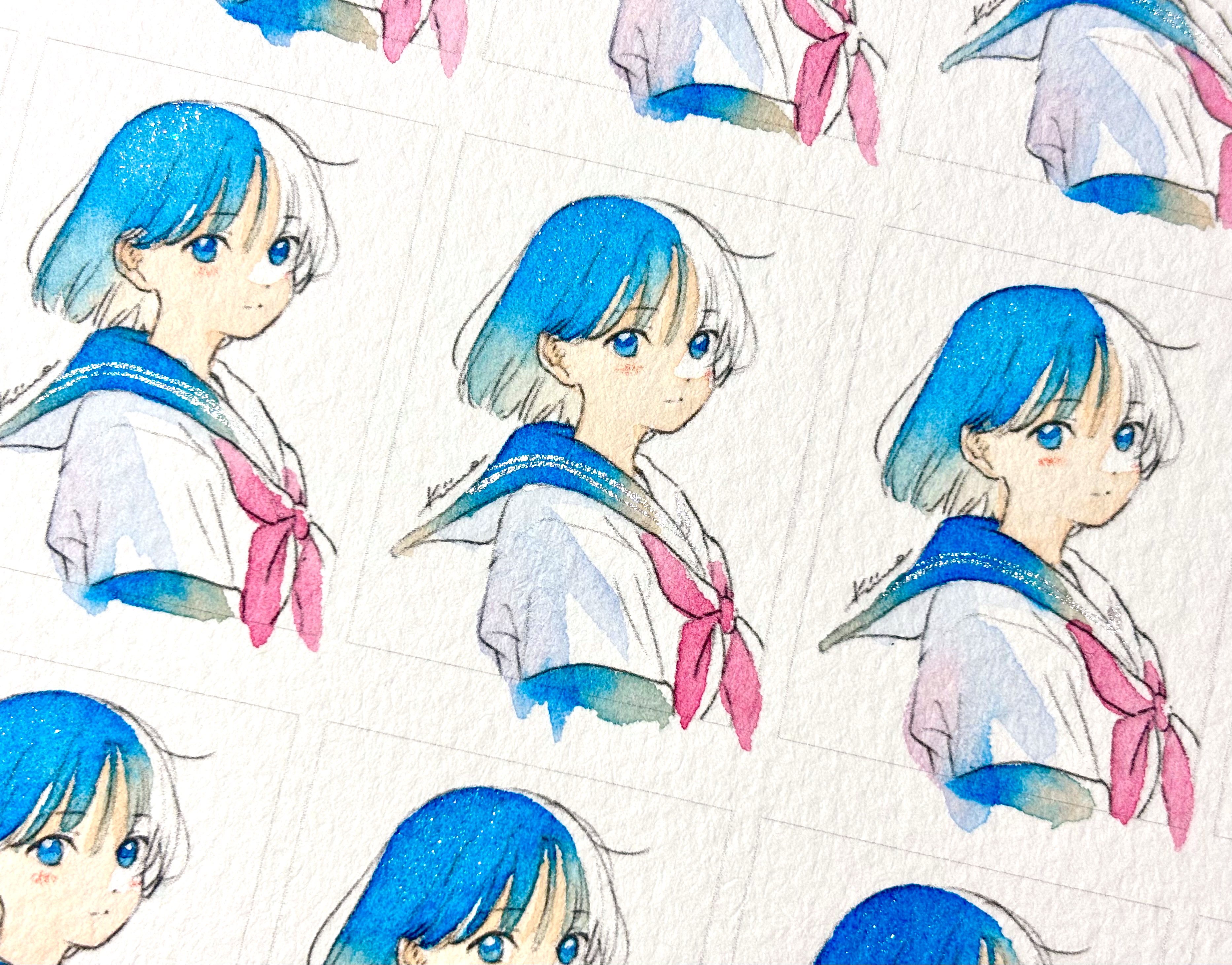 絵画　『蒼』 ななせちぃな/COMITIA153【そ41b】 on X: 