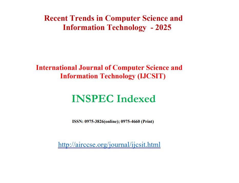 ijcsitjournal2's tweet image. Computer Science and Information Technology Recent research Trends
Academia URL : academia.edu/.../Computer_S…...
International Journal of Computer Science & Information Technology (IJCSIT)- H-Index 60
#computerscienceengineering #computerscience
airccse.org/journal/ijcsit…