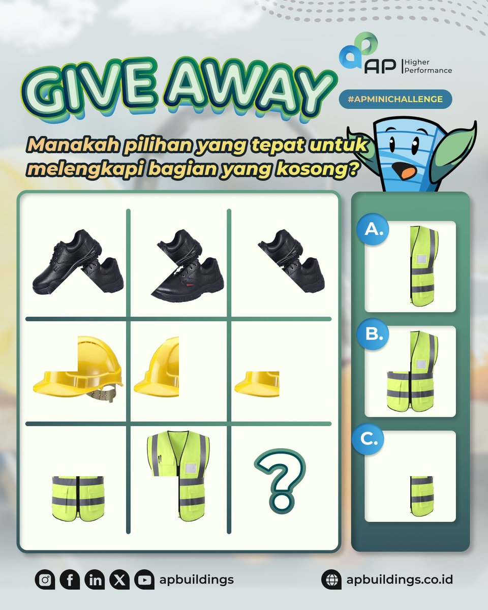 apbuildings's tweet image. Halo, #APFriends! Ikutan Giveaway dengan jawab #APMiniChallenge di atas, yuk! Ada e-money senilai 50k buat kamu lho yang beruntung. Gimana caranya? Gampang banget!
