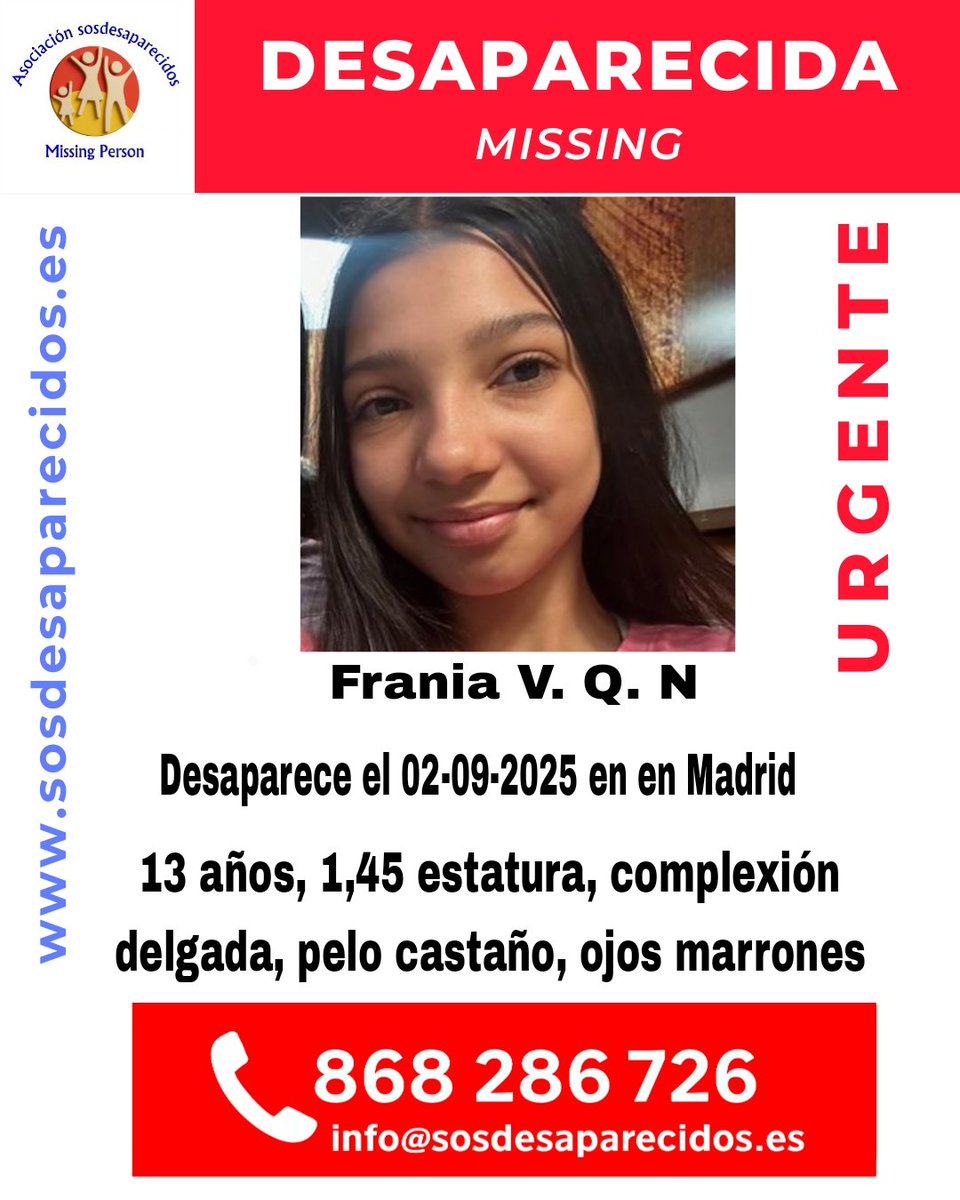 ALERTA DESAPARECIDOS (@sosdesaparecido) on Twitter photo 🆘 DESAPARECIDA
#sosdesaparecidos #Desaparecido #Missing #España #Madrid
Fuente:sosdesaparecidos
Síguenos <a href="/sosdesaparecido/">ALERTA DESAPARECIDOS</a> 🆘 DESAPARECIDA
#sosdesaparecidos #Desaparecido #Missing #España #Madrid
Fuente:sosdesaparecidos
Síguenos <a href="/sosdesaparecido/">ALERTA DESAPARECIDOS</a>
