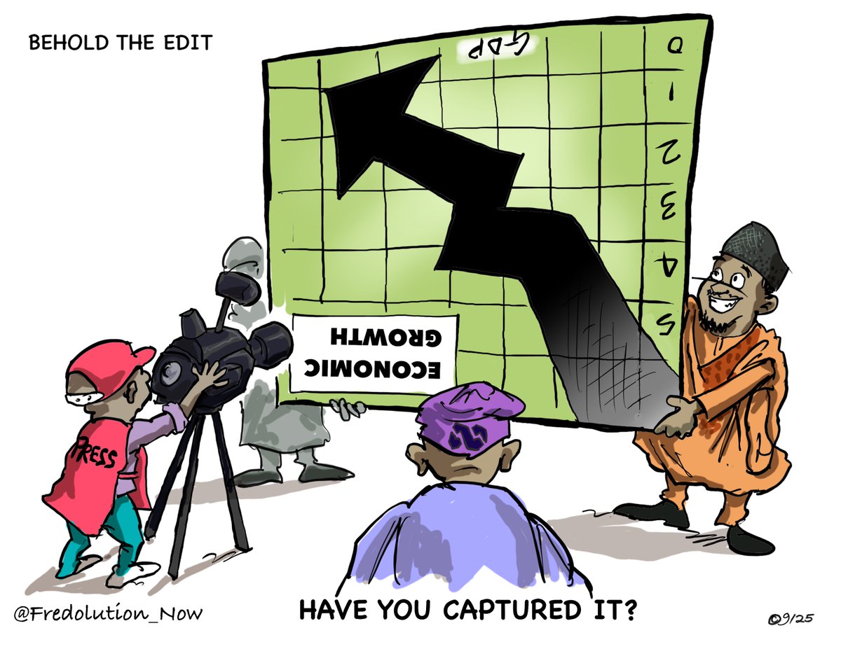 Fredolution_Now's tweet image. My cartoon today: Edited Economy