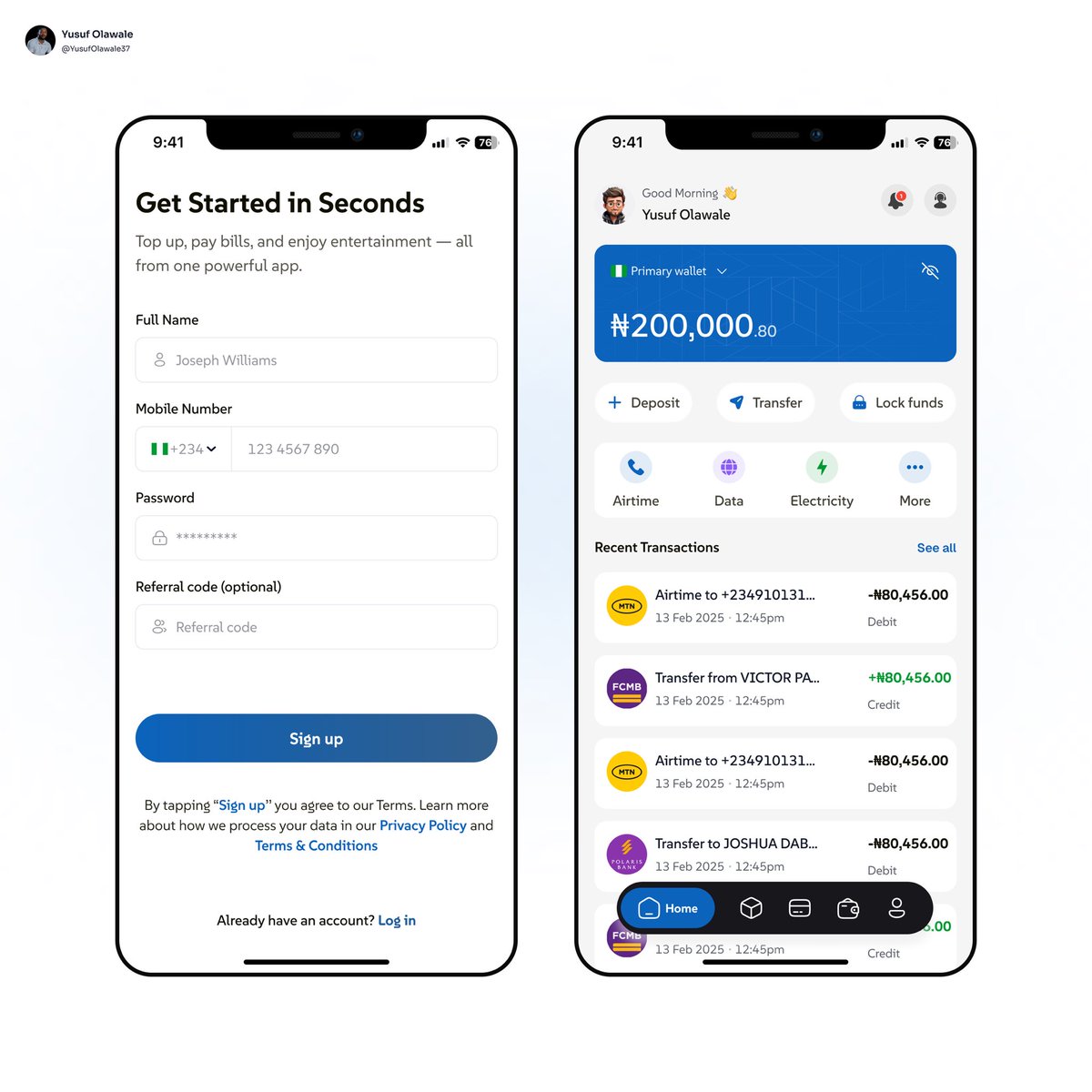 The best fintech experiences are effortless. From smooth onboarding to clear, transparent transactions. When it feels natural, you know it works #uiuxdesign