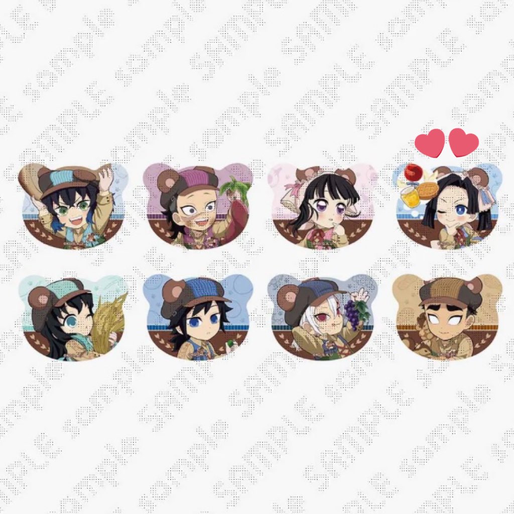 買取】鬼滅の刃 実りの秋まつり アクリルスタンド くま缶バッジ ポスト