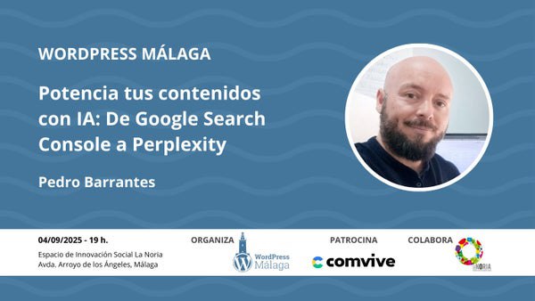 En esta charla aprenderás a mejorar y dar nueva vida a tus contenidos existentes apoyándote en la inteligencia artificial.

PATROCINADA POR @comviveservidores 

También  en directo (o diferido): youtube.com/watch?v=tQRMiv…

#Meetup #WordPress #Málaga #IA #Comvive