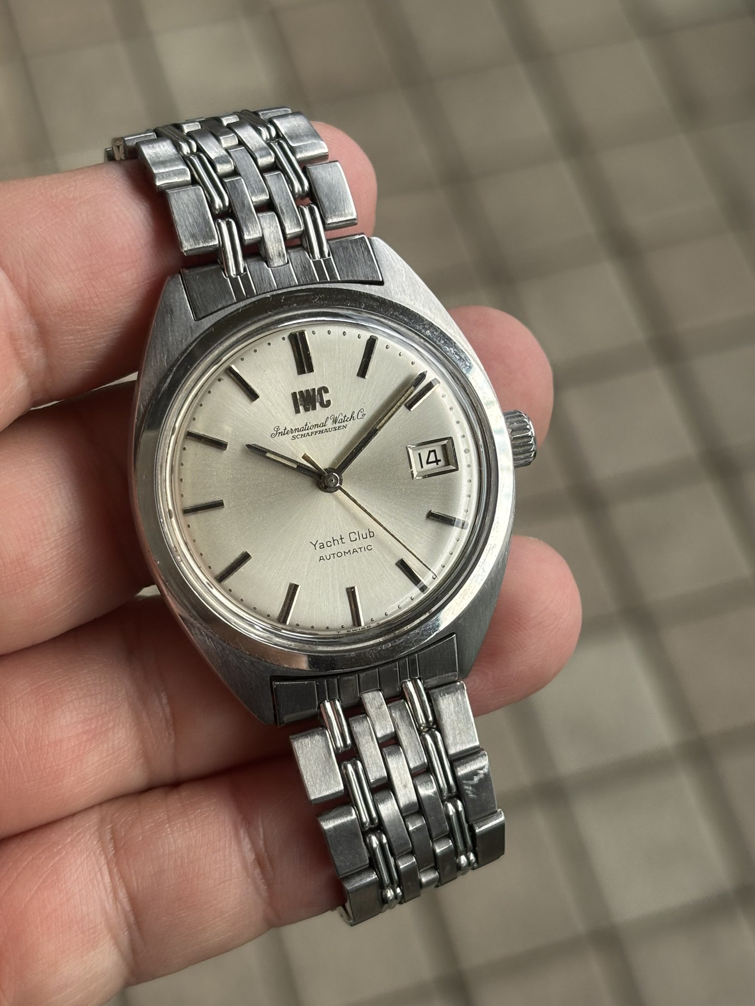 IWC ヨットクラブ　ゲイフレアー ブレス　18mm IWC ヨットクラブ 純正ゲイフレアーブレス付き 1970年製（昭和45