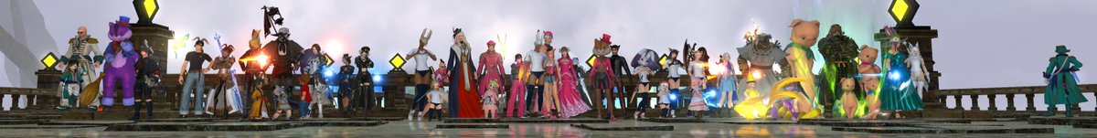 タワー攻略のみなさん　人数多すぎるぅ…！