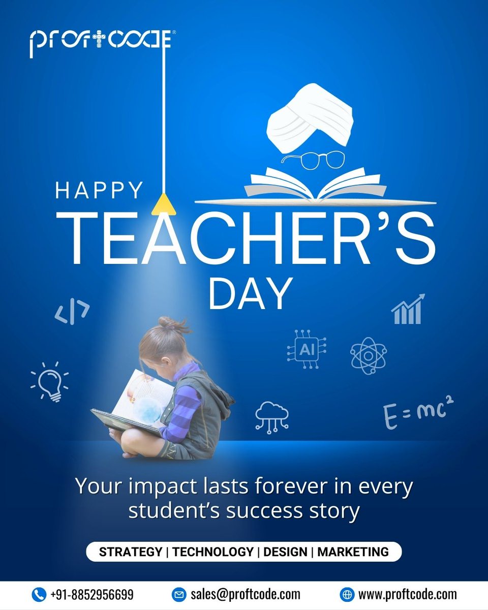 proftcode's tweet image. 📚Happy TeachersDay! 🌟
To the mentors who inspire growth &amp;amp; innovation—thank you! 🙏
At Proftcode, we honor every guide who lights the path to a brighter future. 🌟
Contact Us:🌐proftcode.com
#Proftcode #HappyTeachersDay #ThankYouTeachers #Innovation #education #school