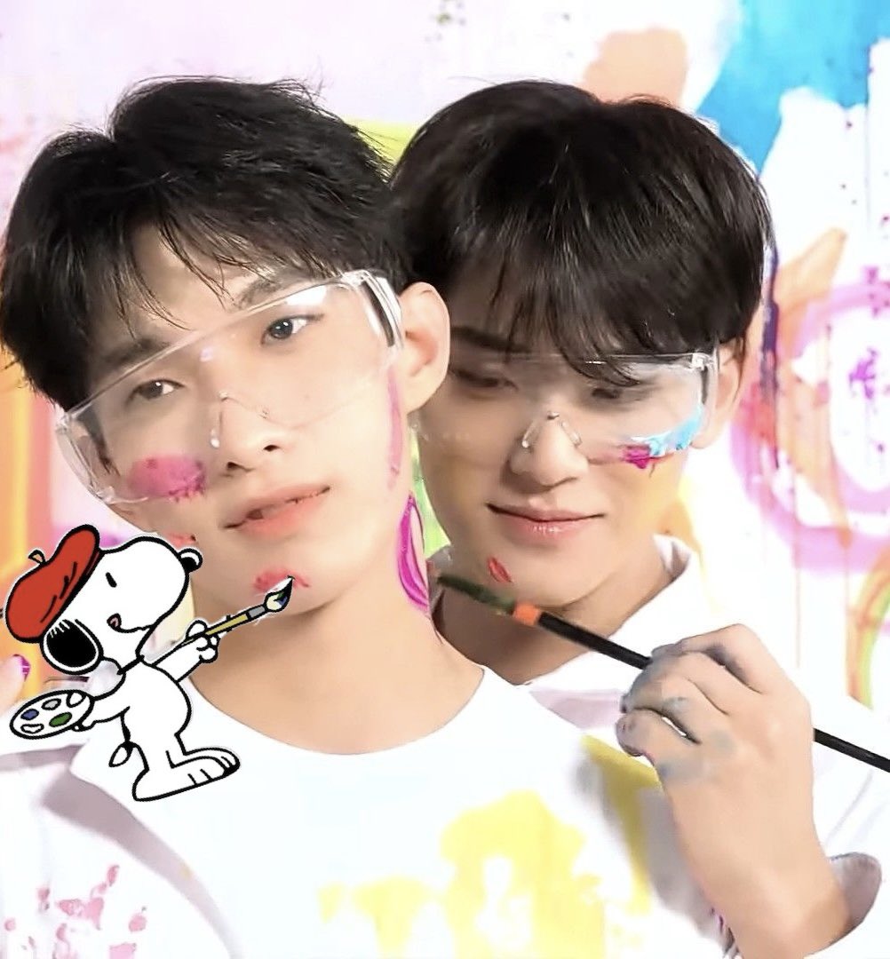 snoopykyeom (with mingyu) of the day 🎨