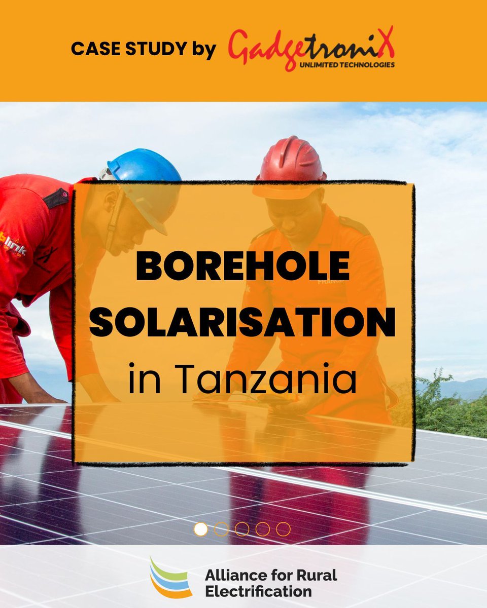 RuralElec's tweet image. It&apos;s #ThrowbackThursday! 

⛰️ Our member GadgetroniX.net LTD developed a borehole solarisation project to improve the livelihoods of the Weni community in Tanzania, which is impacted by unreliable and costly access to water.

🎯 Their solution involved the installation of…