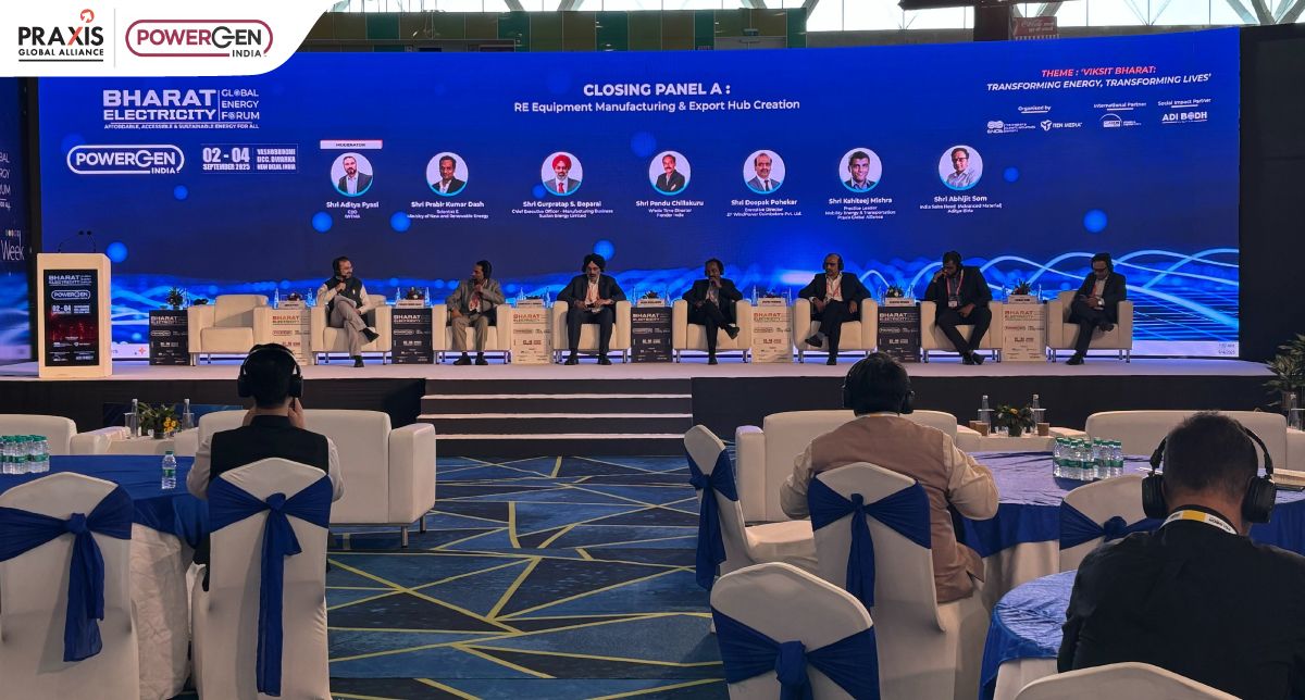 Praxis Global Alliance is pleased to participate in POWERGEN India 2025, a premier platform advancing conversations on clean energy, innovation, and sustainable growth.