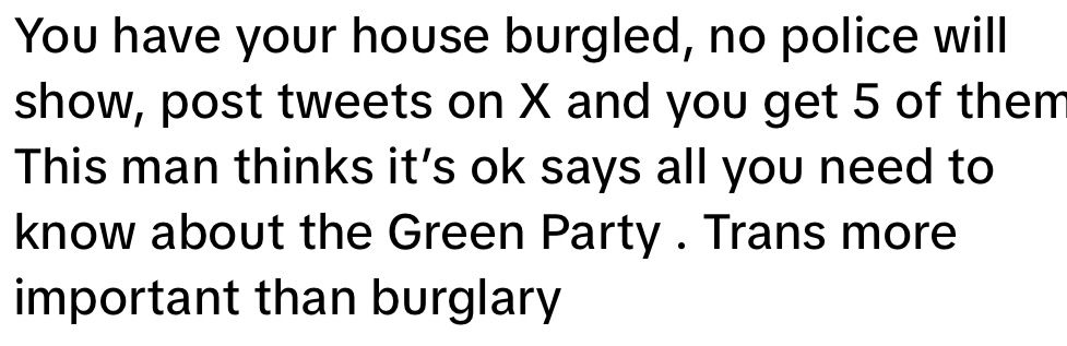 This just in: A threat to property is more important than a threat to human life if that human life is trans…