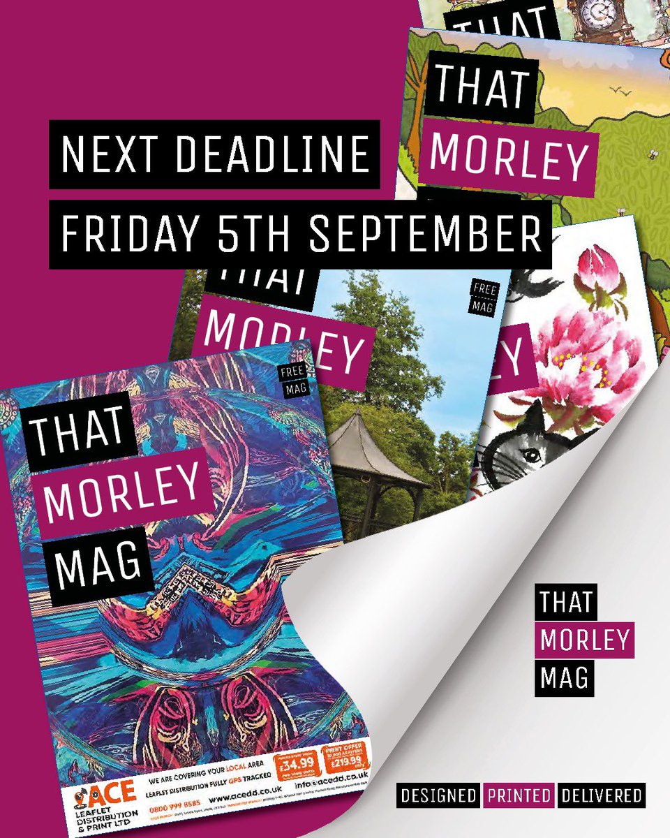 We love seeing other Morley Chamber members in That Morley Mag!

🔔 - It's deadline this Friday for the next THAT MORLEY MAG, get in touch if you’d also like to advertise your business.

Delivering free to 15000 homes across Morley later this month.

thatmorleymag.co.uk