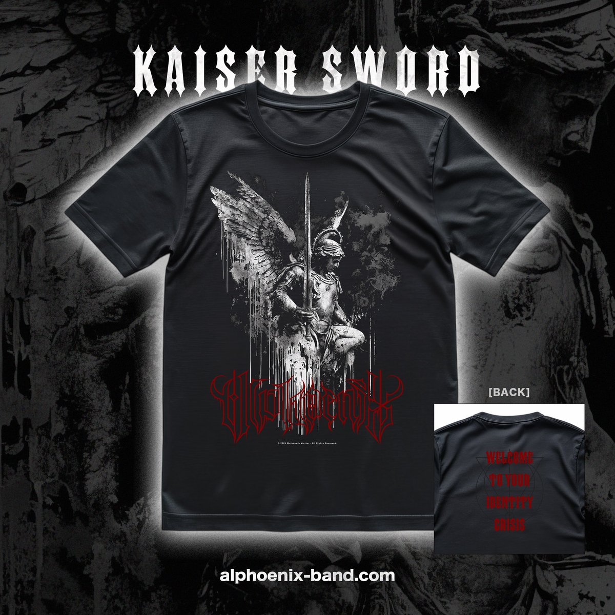 ⚔️⚔️NEW MERCH⚔️⚔️

-Welcome to Your Identity Crisis-
『KAISER SWORD』Tシャツ

2025.9.22(月) 新宿ANTIKNOCK
【<a href="/the_lefts_info/">THE LEFTS</a> 2nd Single Release Live】
より発売予定!

►Livepocket
t.livepocket.jp/e/pcd77

►チケット予約
alphoenix-band.com/contents/categ…