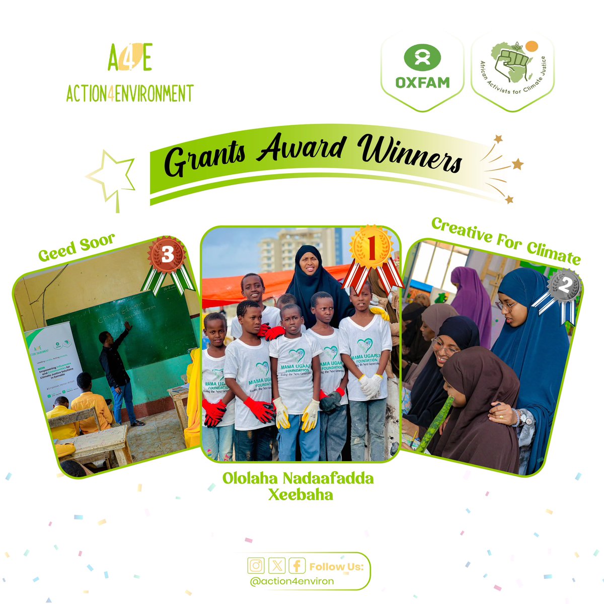 🎉 Huge congratulations to the winners of our Environmental Grant Award! Your inspiring projects have made a real impact in raising awareness and fostering change. Keep up the amazing work! 💚✨ #EnvironmentalAward