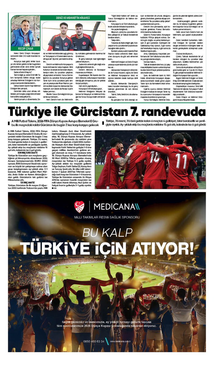 📣 Konya Gazete  | SPOR SAYFASI
4 Eylül Perşembe  2025 📍Konya’da sporun nabzı Gazete Konya’da atıyor! #Konya
