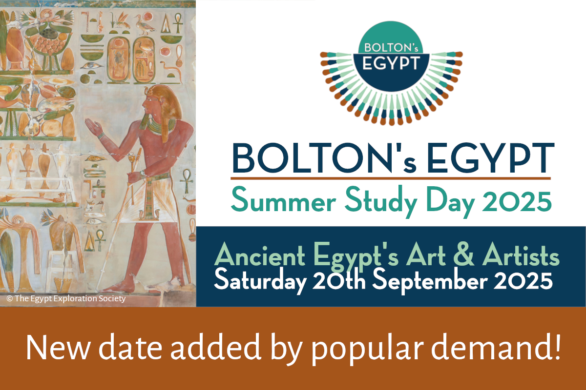 🥰New date added for our study day 'Ancient Egypt's Art &amp; Artists' with lecture, hands-on workshops, exhibition tour, film &amp; after-hours wine, nibbles &amp; chat in the world-class #BoltonsEgypt galleries 
Details &amp; booking: eventbrite.co.uk/e/boltons-egyp…