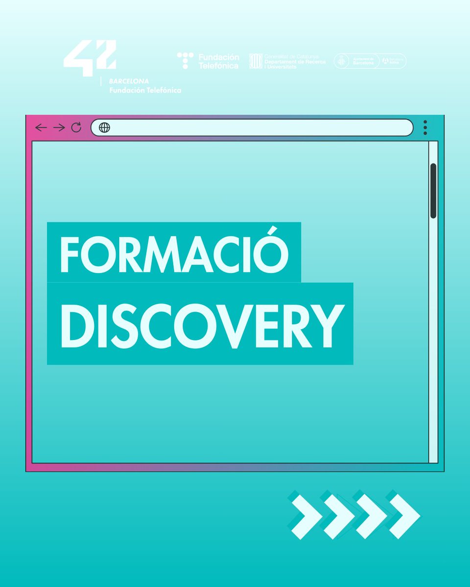 42BarcelonaFTef's tweet image. ✨ Primera parada al món 42: la Discovery!
Tallers pràctics i presencials de 3 a 5 dies on descobreixes el món tech i proves la nostra manera d’aprendre: lliure, col·laborativa i 100% pràctica.
🚀 Una experiència curta que et pot obrir un futur enorme.
🔗 Pròximes Discoverys:…