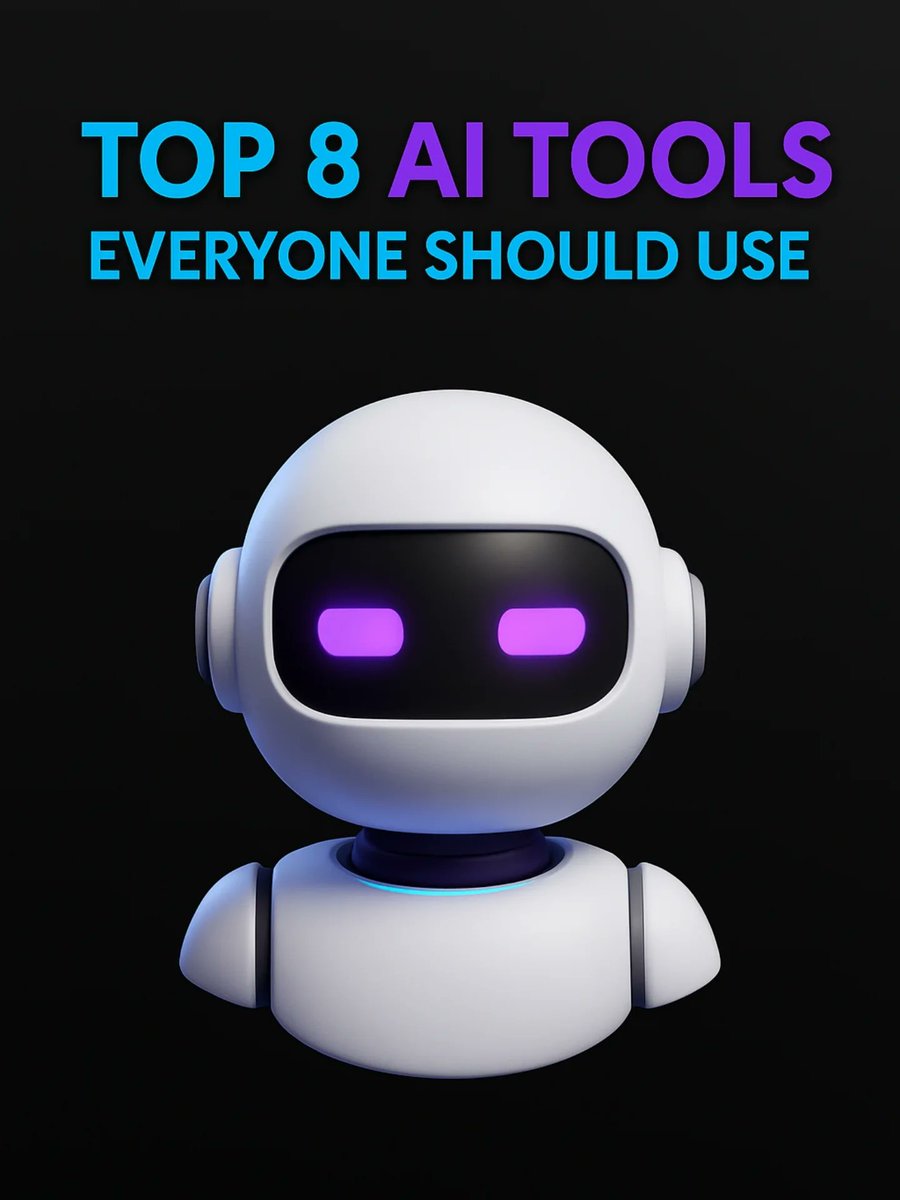 pythonexpert_'s tweet image. Top 8 Al Tools Everyone Should Use 🚀
Unlock the world of Python programming and tech hacks with @pythonexpert_! 🚀
#aitools #artificialintelligence #productivitytool #buildinpublic #developercommunity #100daysofcode #aiapps #learnai #aiprojects #techtools #futureofwork