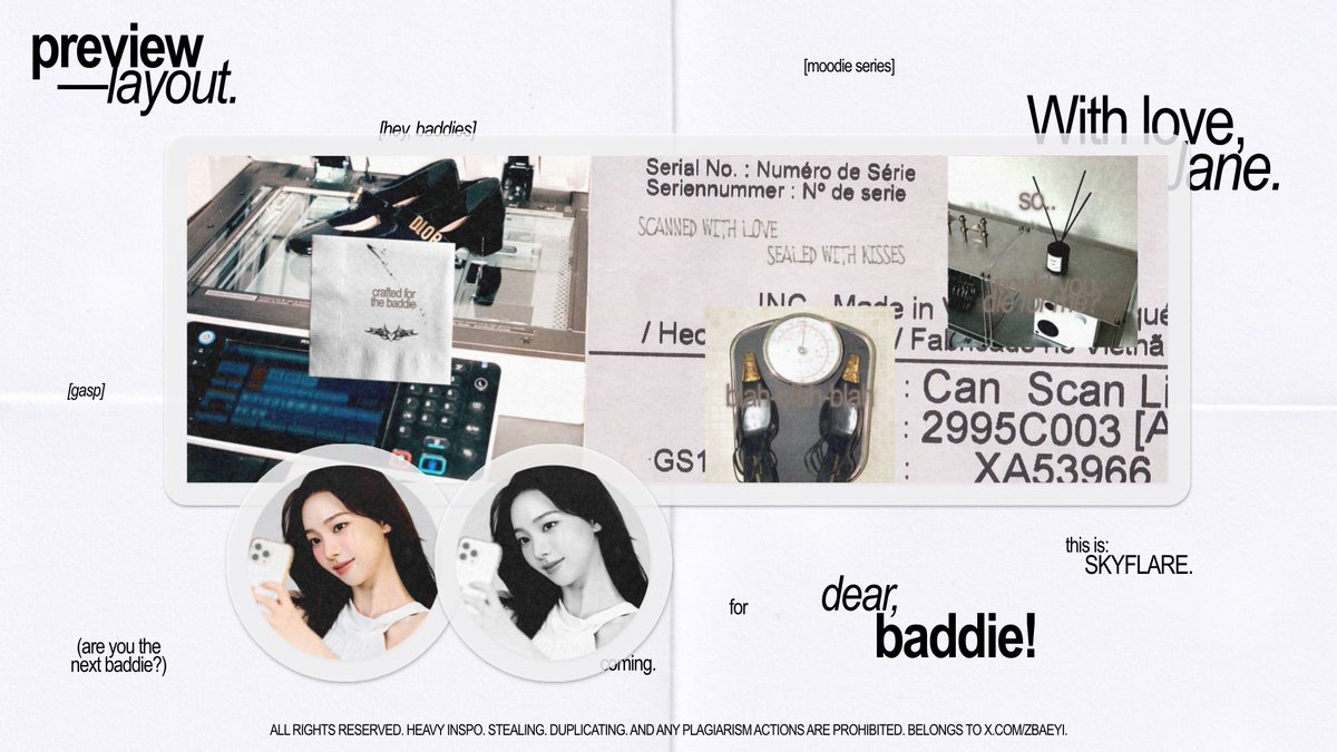 Hello baddies! I got one layout ready to go of the prettiest, Karina. Check the alt for more information and you can knock on my DM if you’re interested to bring one for yourself— or for someone else you cherished. ♥︎

#zonauang