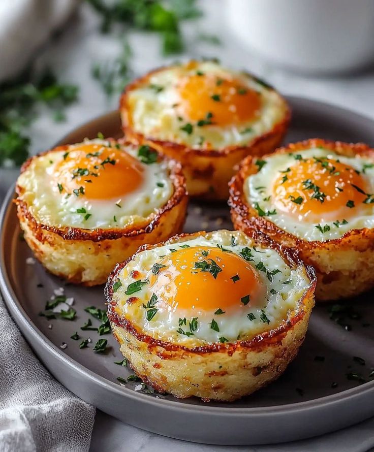 Ce_cuisine's tweet image. Crispy hash brown egg cups : A delicious &amp;amp; easy breakfast meal.🍳🤤
Do you like any type of egg recipes ?😋😍
#egg2025 #EggyParty
#HealthyEating #breakfast #BreakfastClub #FoodieBeauty #FoodieLife #food #Trending
