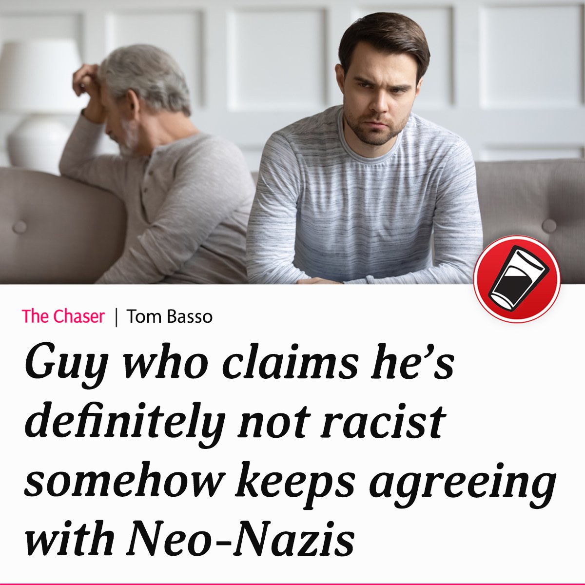 “There is no reason for me to rethink my views, clearly the problem is the people who disagree with me and the nazis."