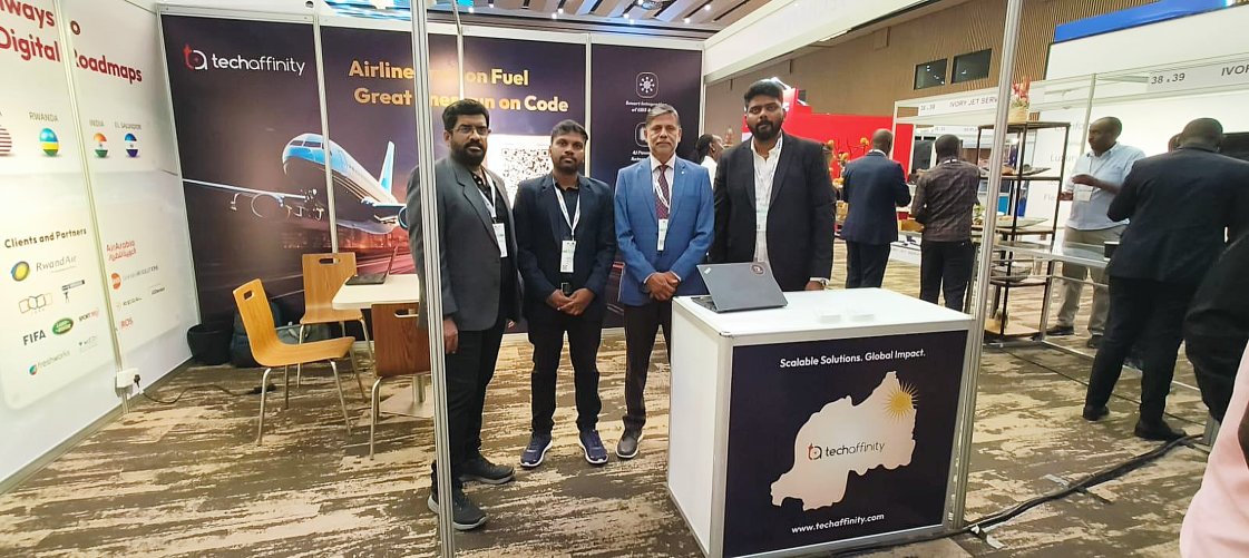 techaffinity's tweet image. Day 1 at Aviation Africa 2025 begins! The doors are open, and we’re all set at Booth #48.

Stop by to meet our team and learn why the best airlines run not just on fuel, but on **code**. ✈️

#BoardTheFuture #BeFutureReady #AVAF25 #AviationAfrica25