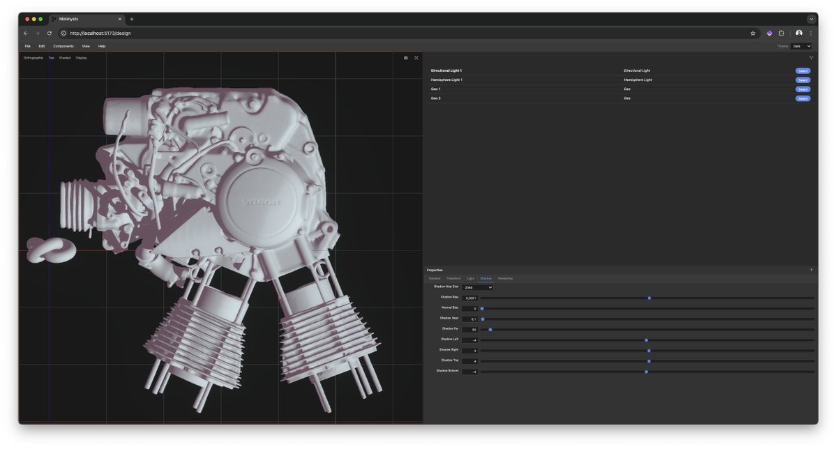 marko_koljancic's tweet image. Building my new application, Minimystx; It is web-based 3D parametric design tool, privacy oriented. Building alone, will be open sourced and released very soon as alpha build.
Sharing first screenshots from dev.
#minimystx #parametricdesign #WebDev #opensource #3d